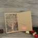Vintage Pocket Wedding Invitation Laser Cut Tree